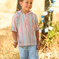 CAMISA CAPUCHA RAYAS MULTICOLOR