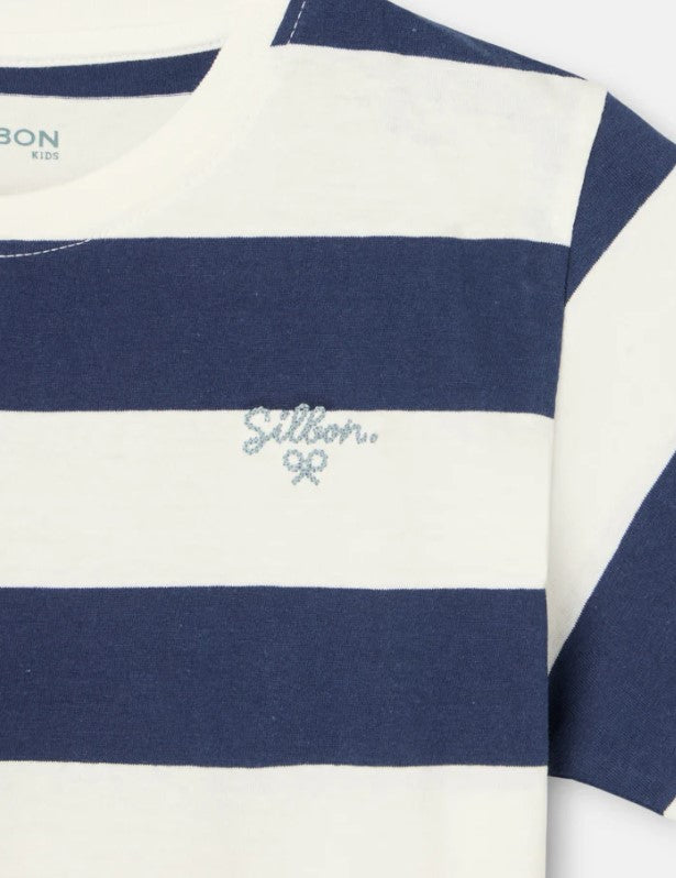 CAMISETA RAYAS VINTAGE MARINO