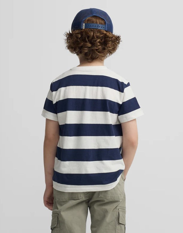 CAMISETA RAYAS VINTAGE MARINO