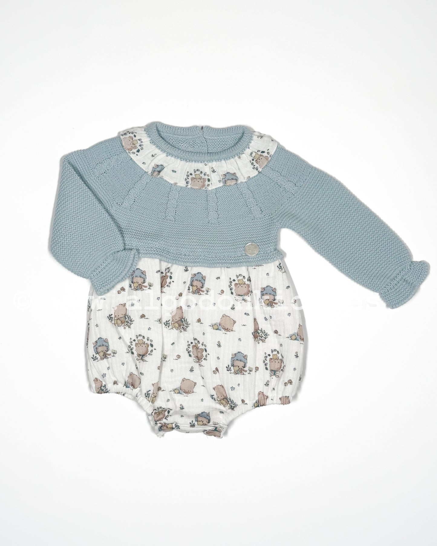 PELELE COMBINADO OSITOS AZUL