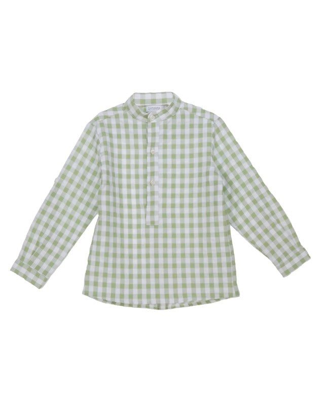 CAMISERO  CUADROS VERDE