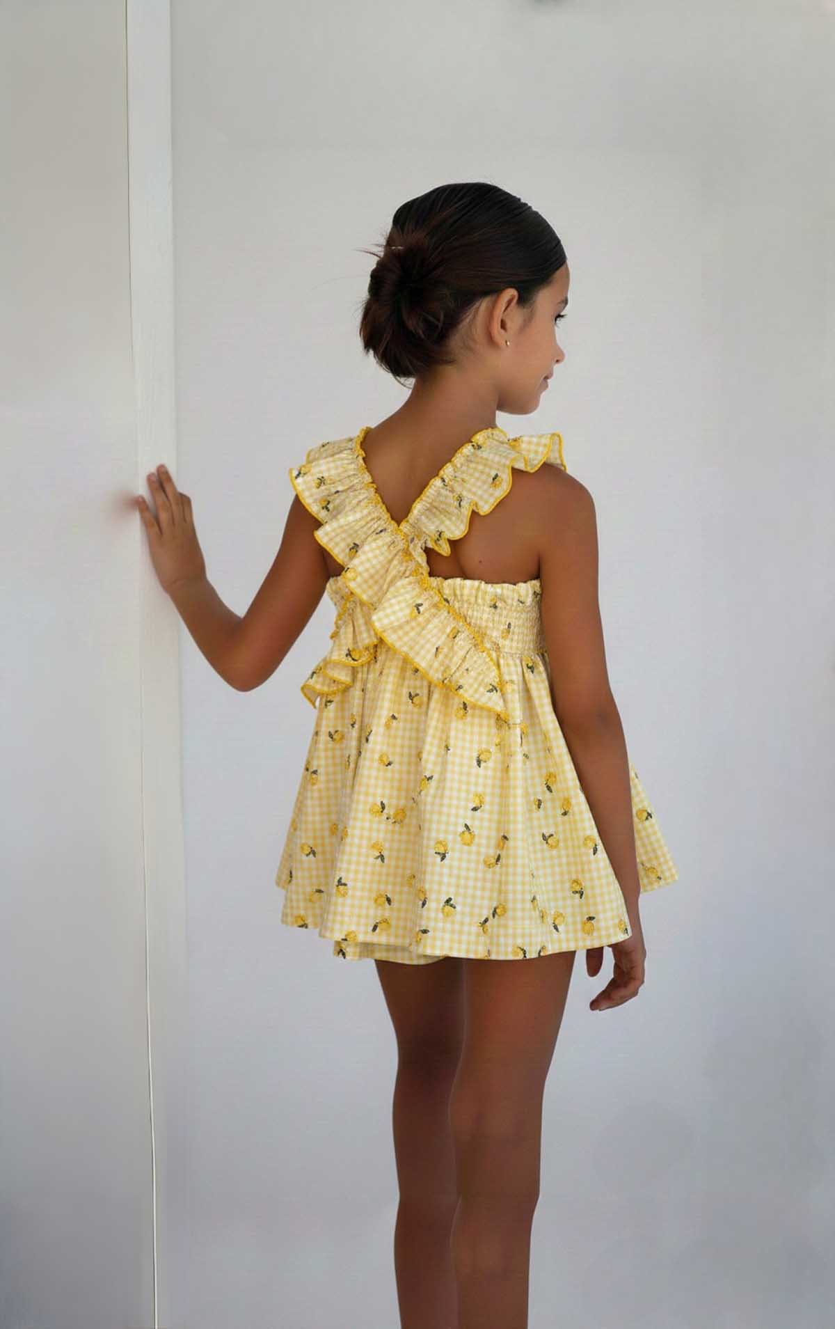 VESTIDO LIMONES VICHY