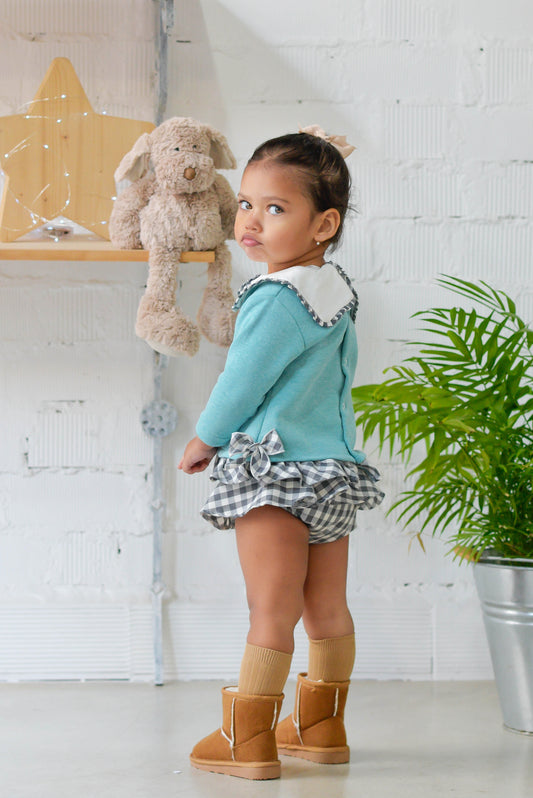 CONJUNTO JOGGER TURQUESA NIÑA