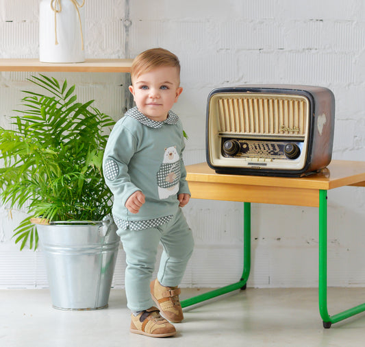 CONJUNTO FELPA OSO NIÑO