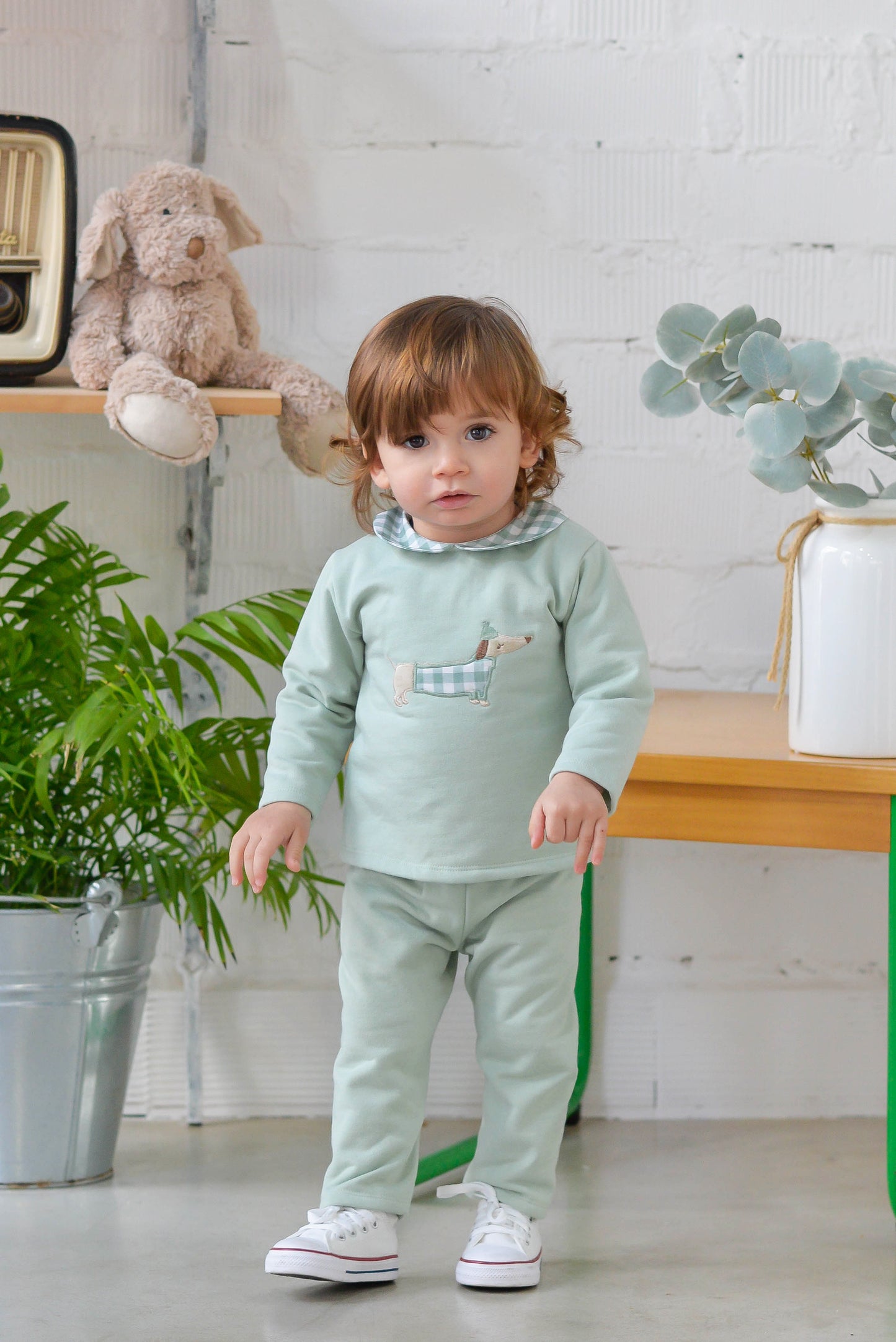 CONJUNTO FELPA TECKEL NIÑO