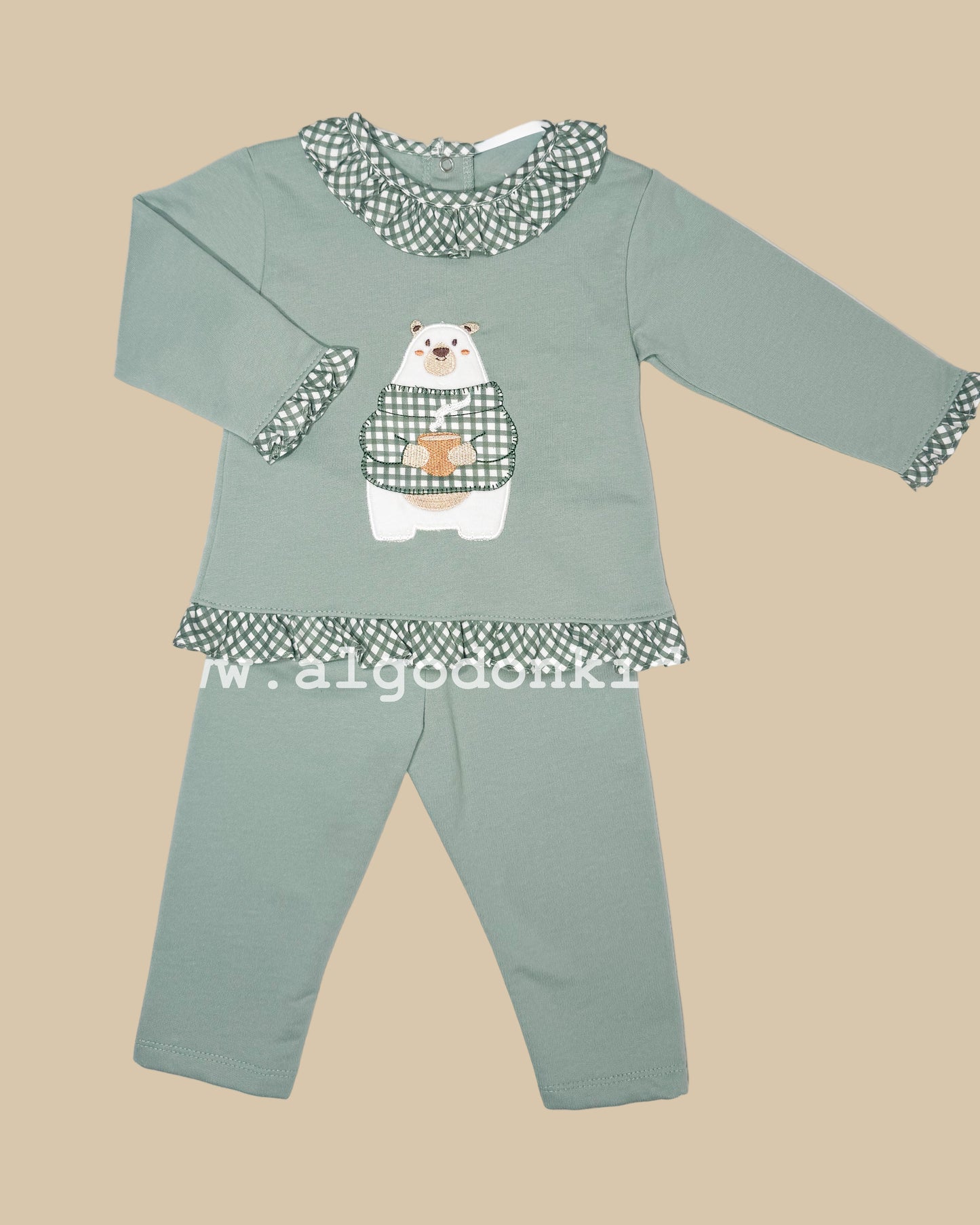 CONJUNTO FELPA OSO NIÑA