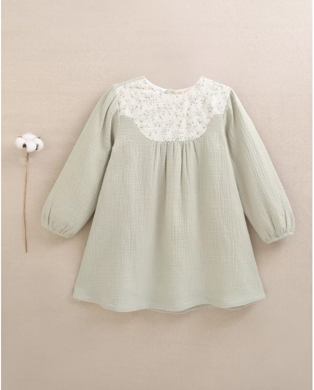 VESTIDO VERDE FLORAL