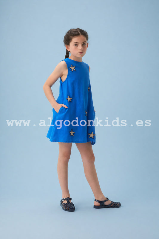 VESTIDO ESTRELLAS AZULON