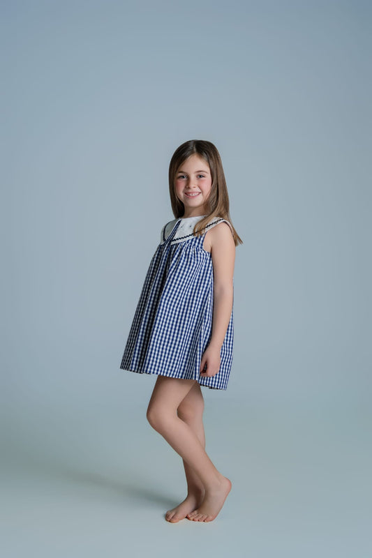 VESTIDO VICHY MARINO BARCOS