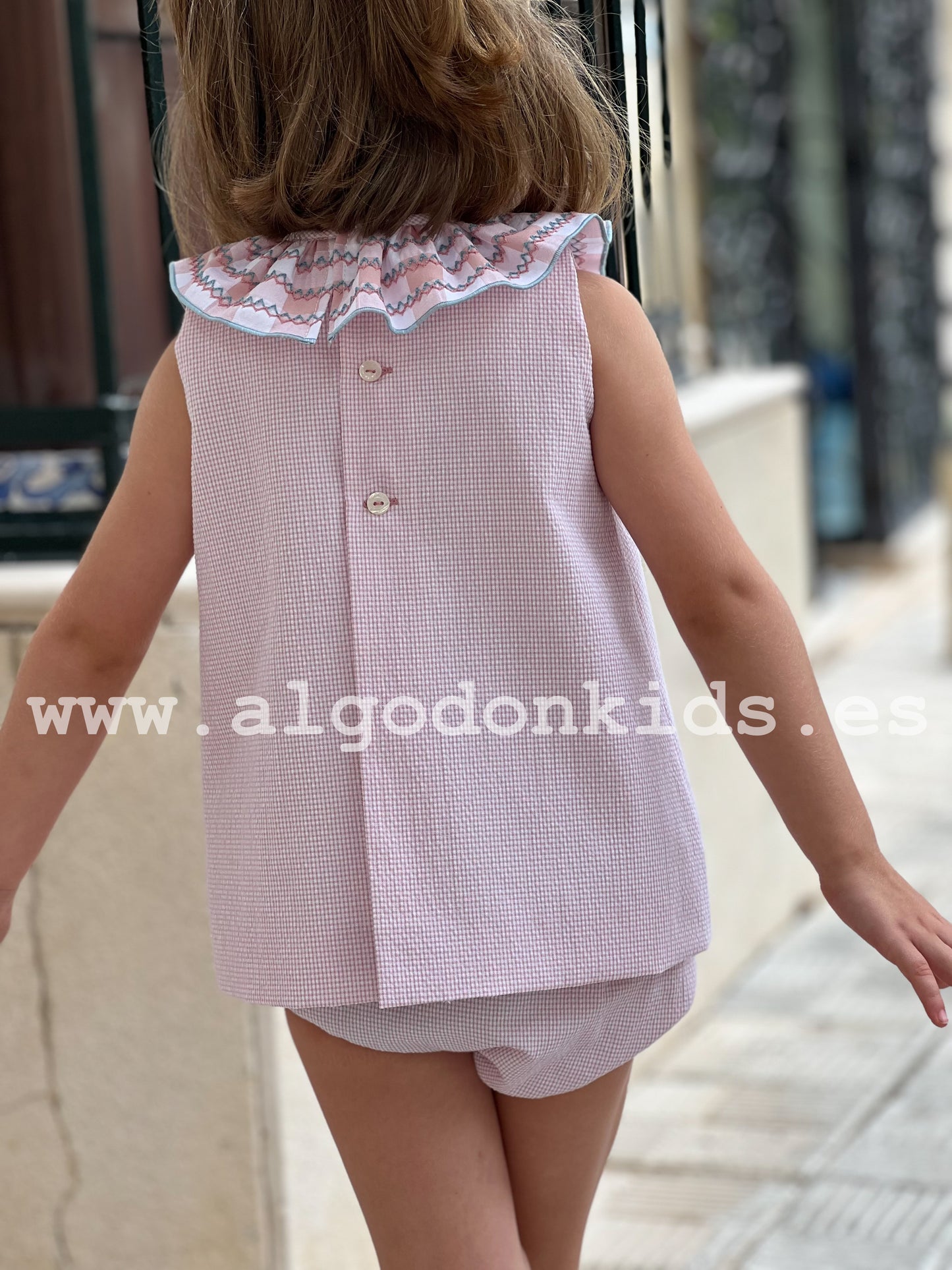 JESUSITO VICHY SMOCK ROSA