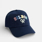 GORRA LETRAS MULTICOLOR AZUL