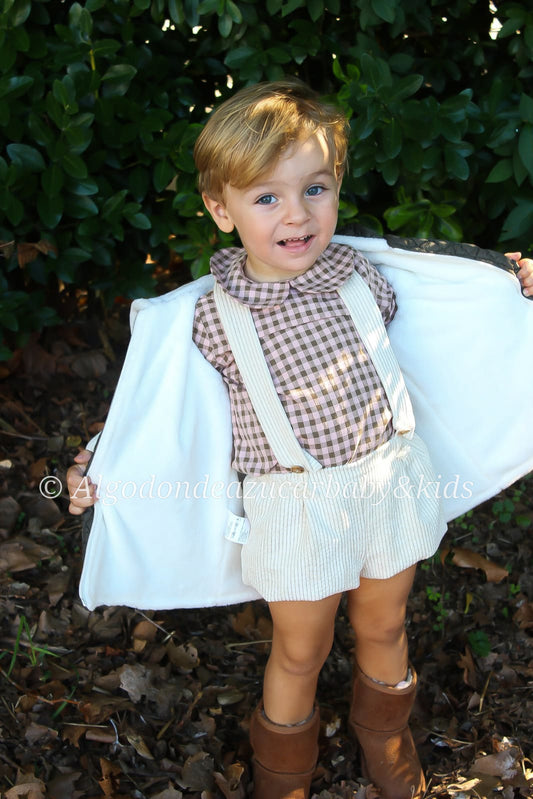 CONJUNTO TAUPE BOMBACHO