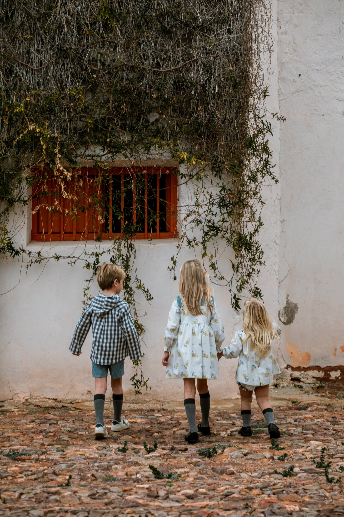 CAMISA CAPUCHA CUADROS AZUL