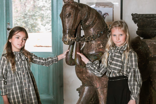 CAMISA LAZADA CUADROS NEGRO