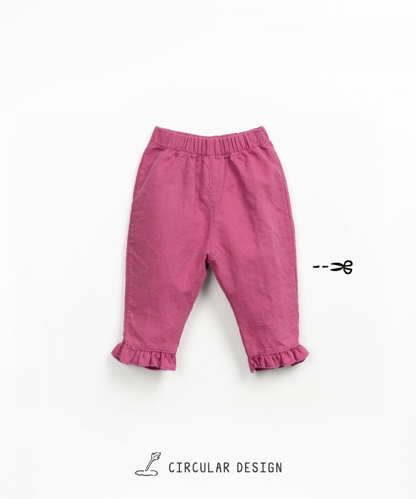 PANTALON FRESA  VOLANTE BEBE