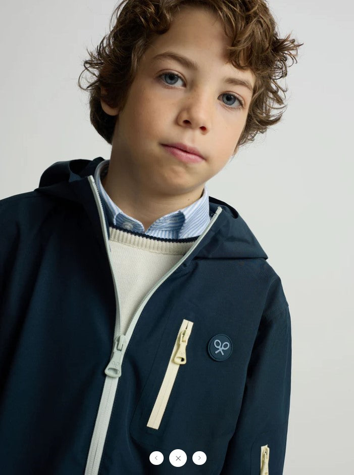PARKA AZUL CREMALLERAS