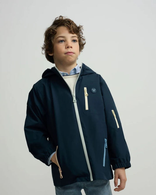 PARKA AZUL CREMALLERAS