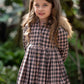 VESTIDO VICHY CAPUCHA CON PELO