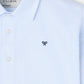POLERA RAYAS VERTICALES CELESTE