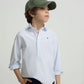 POLERA RAYAS VERTICALES CELESTE