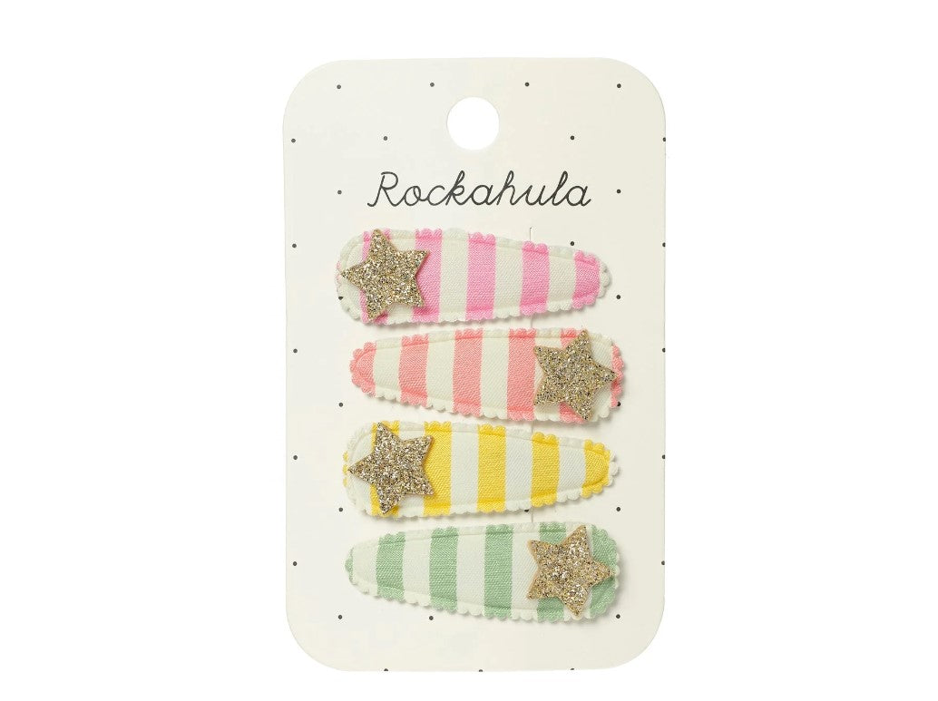 SET CLIPS RAYAS MULTICOLOR