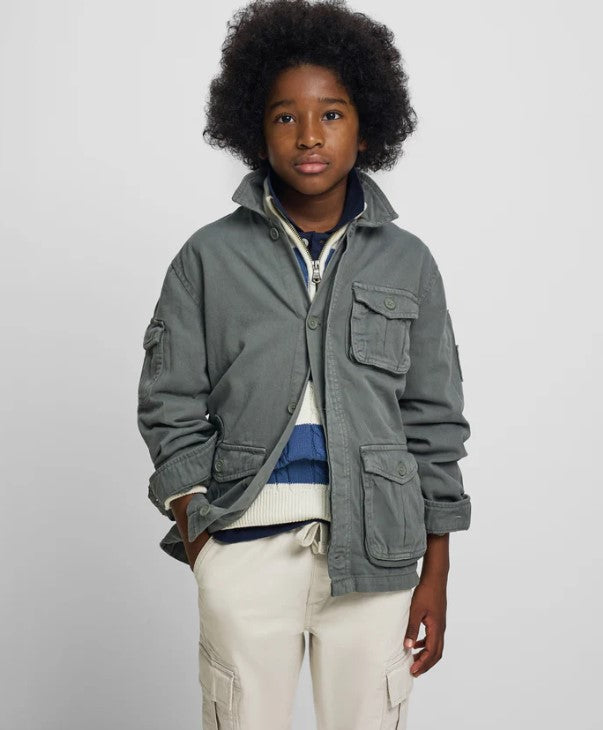 CHAQUETA PARCHES VERDE
