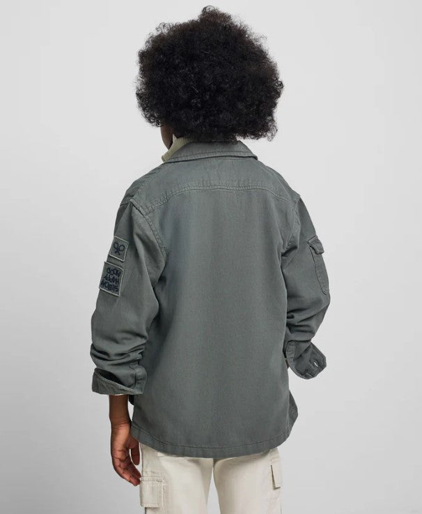CHAQUETA PARCHES VERDE