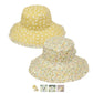 SOMBRERO REVERSIBLE FLORES AMARILLO