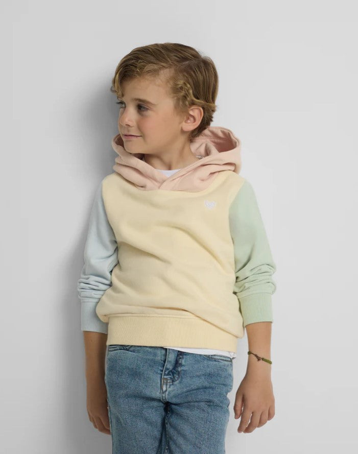 SUDADERA MULTICOLOR AMARILLA