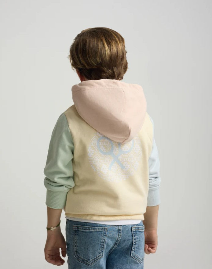SUDADERA MULTICOLOR AMARILLA