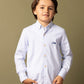 CAMISA PATA DE GALLO AZUL