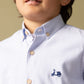 CAMISA PATA DE GALLO AZUL