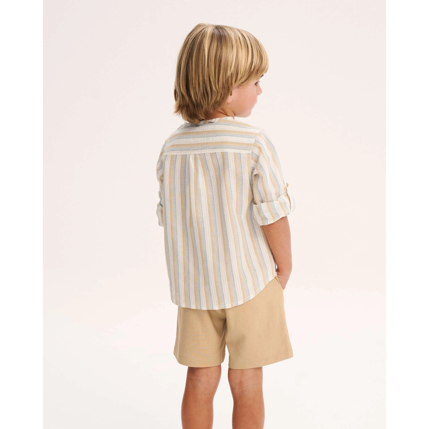 CAMISERO RAYAS AZUL - MIEL