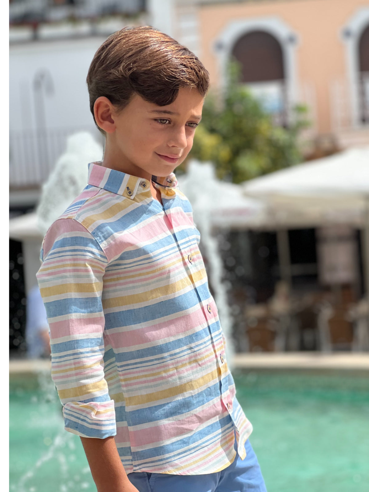 CAMISA RAYAS ALGODON