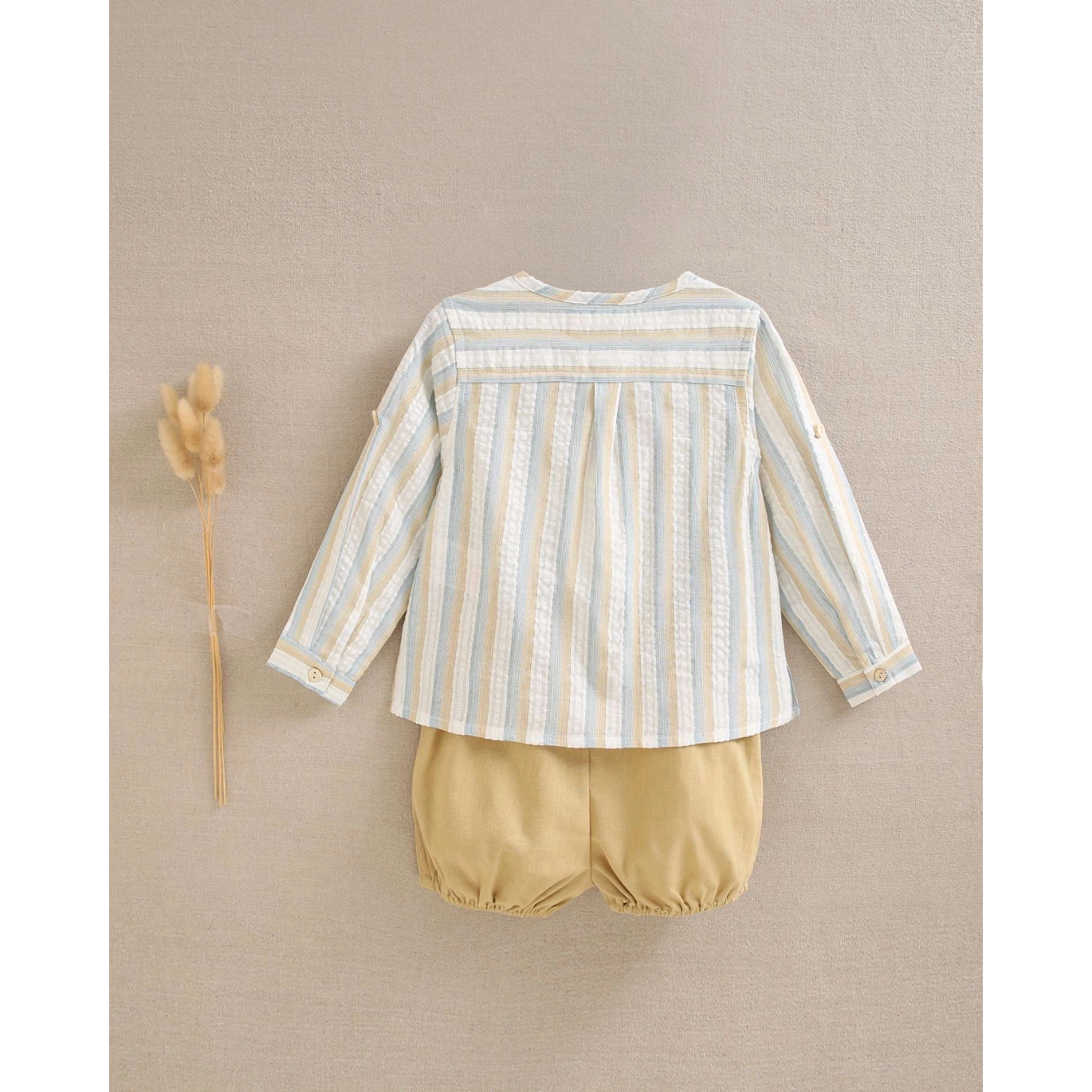 CONJUNTO RAYAS AZUL - MIEL BEBÉ