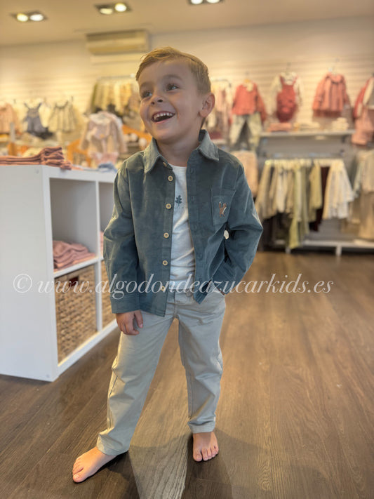 PANTALON BEIGE BOLSILLOS