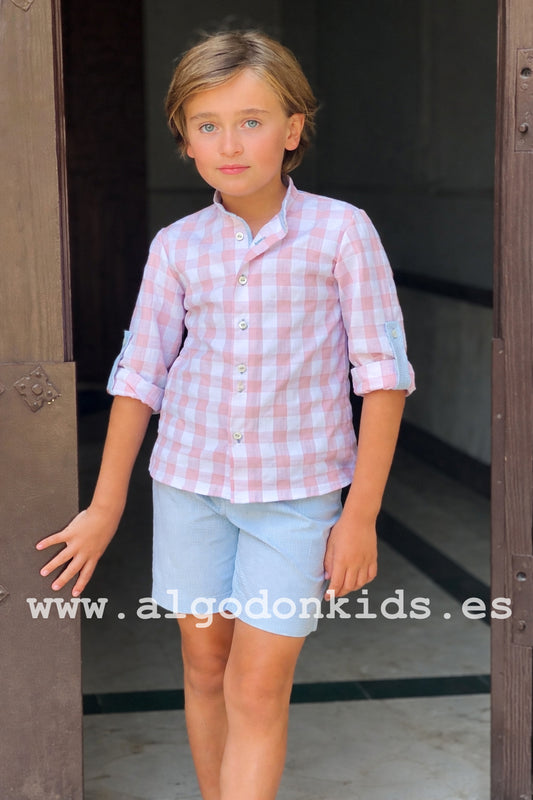 CONJUNTO VICHY ROSA NIÑO