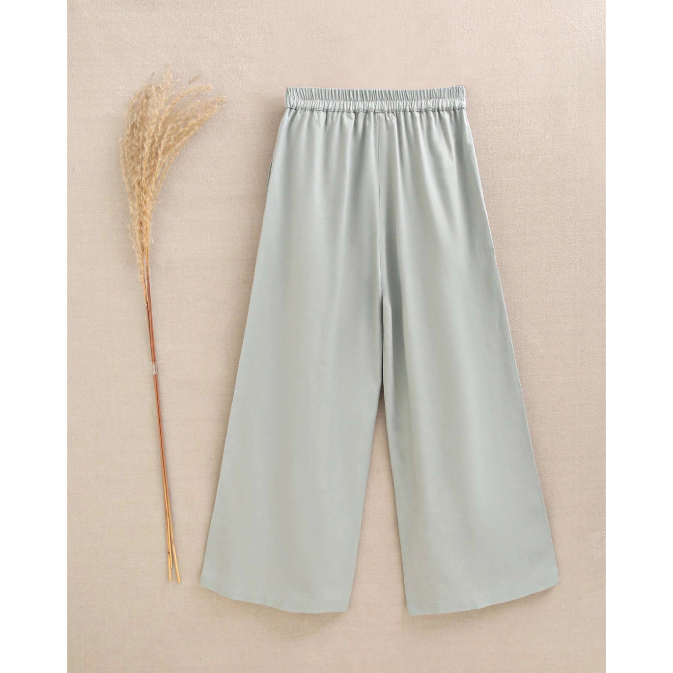 CONJUNTO TOP RAYAS SALMÓN -VERDE