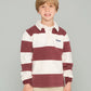 POLO RAYAS BURDEOS