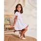 VESTIDO PLUMETI BLANCO LAZADA