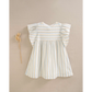 VESTIDO RAYAS AZUL - MIEL VOLANTE