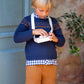 JERSEY JACQUARD NAVY